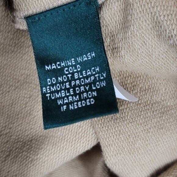 Lauren Ralph Lauren Women Utility Jacket High Neck Tan Button Front Casual Coat - Picture 12 of 13